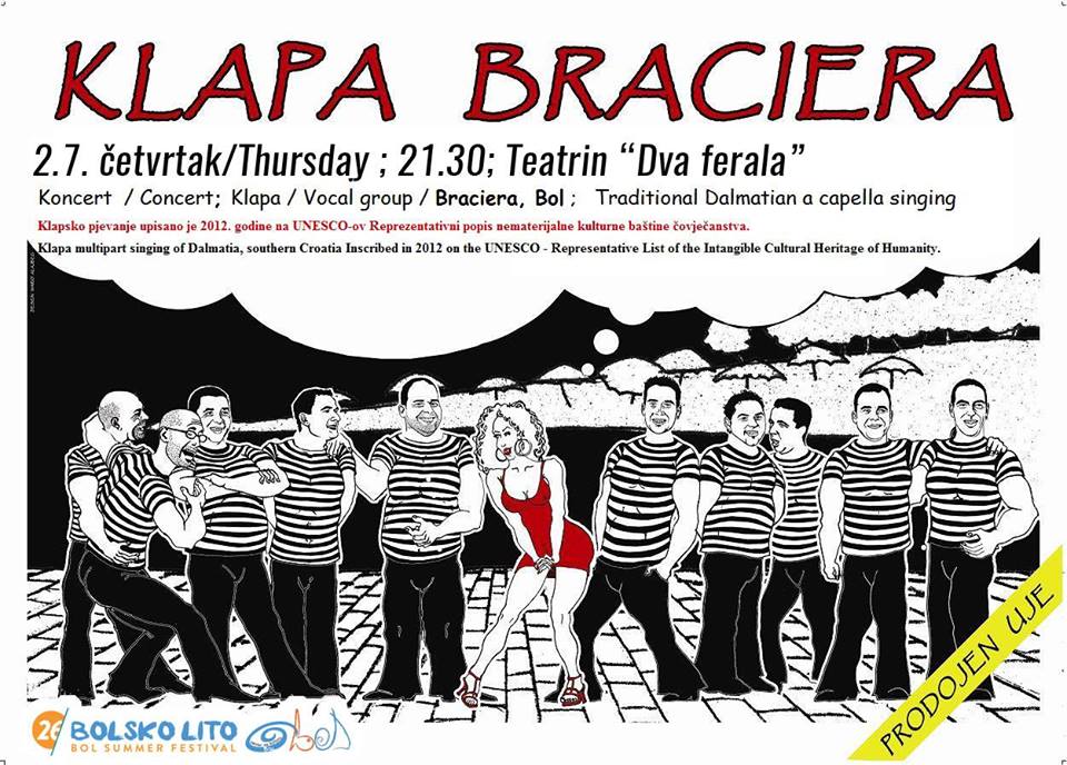 July 2nd Concert klapa BRACIERA