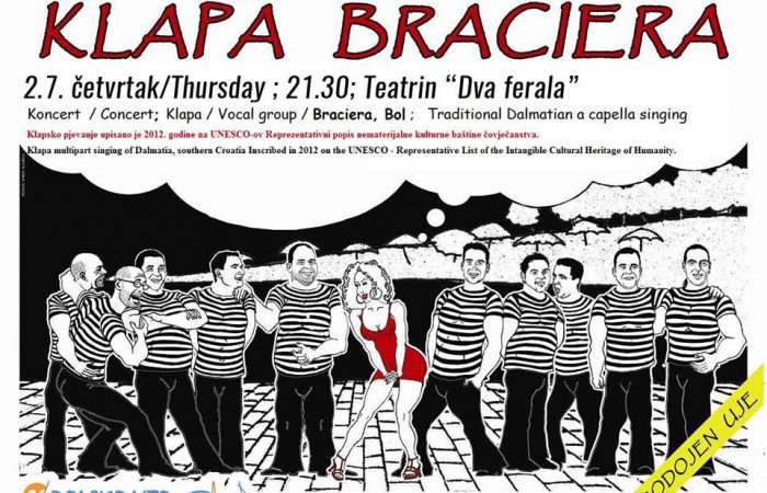 July 2nd Concert klapa BRACIERA