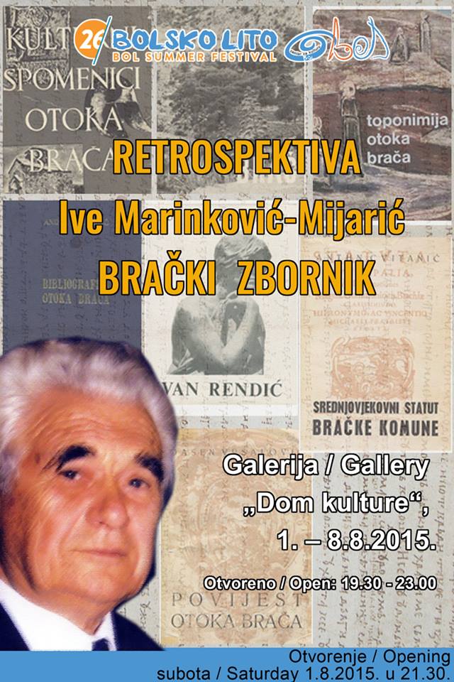 Retrospective exhibition Ive Marinkovic-Mijaric