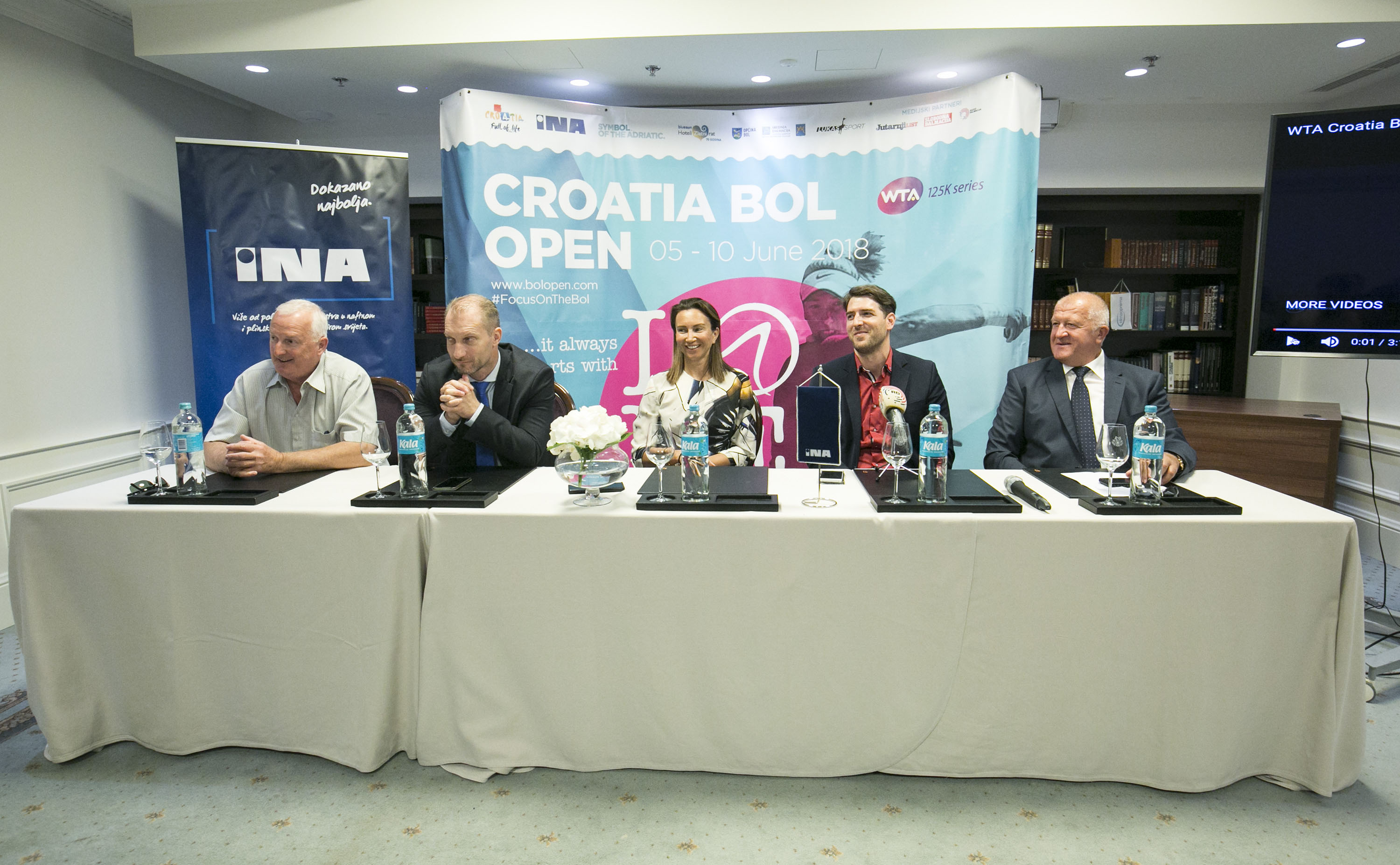 Press conference for WTA Croatia Bol Open