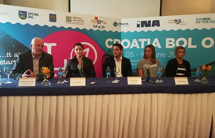 Press conference for the WTA Croatia Bol Open