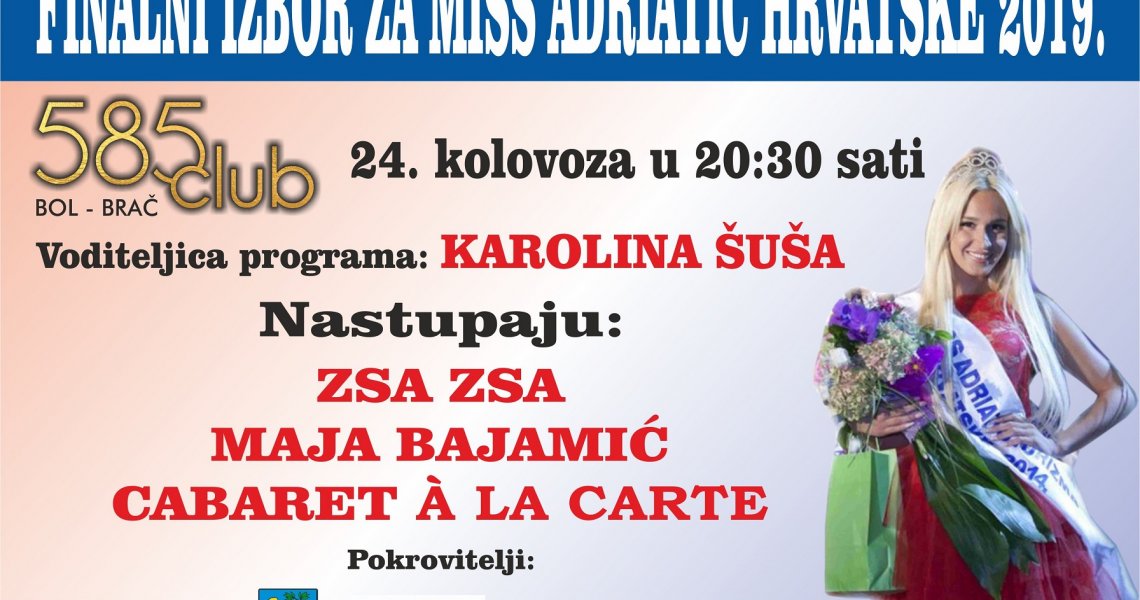 Izbor za Miss Adriatic Hrvatske 2019