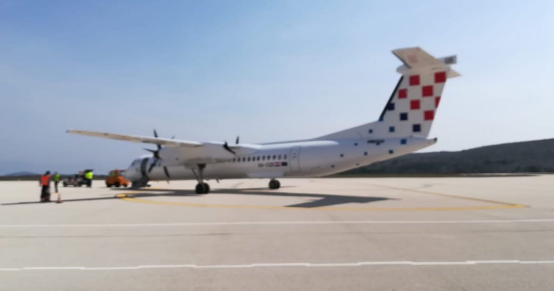 Last flight from Brač airport