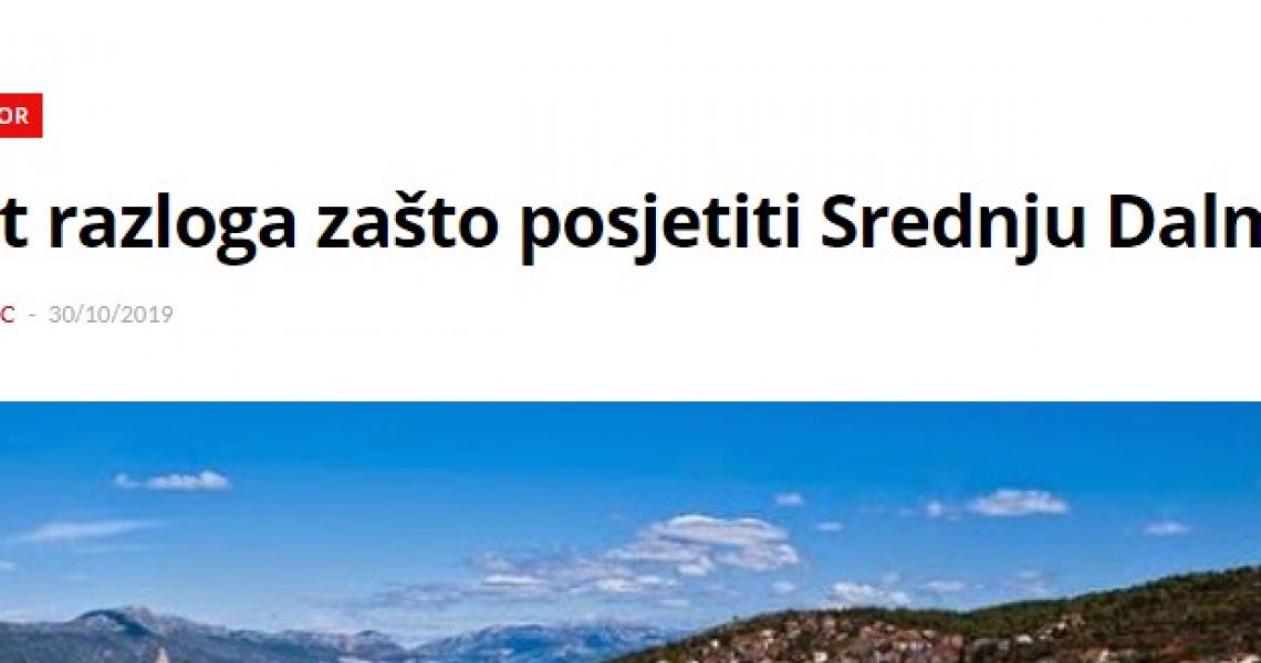 Deset razloga zašto posjetiti Srednju Dalmaciju