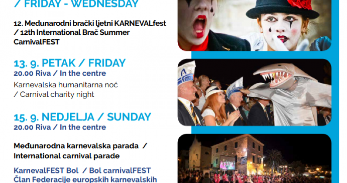 12th International Brač Summer CarnivalFEST