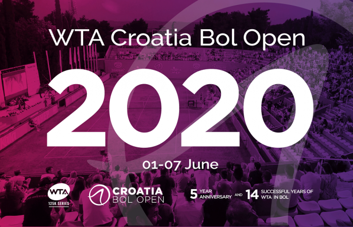 Announcement for WTA Croatia Bol Open 2020 