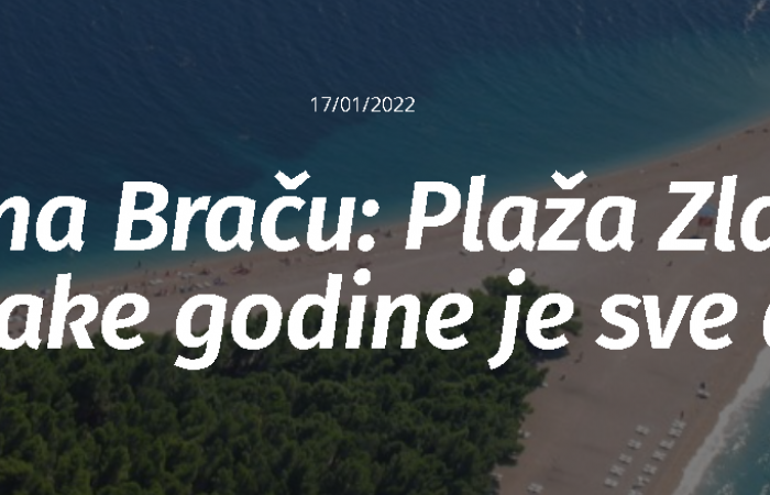 Bol on Brač: Zlatni rat beach is getting longer every year