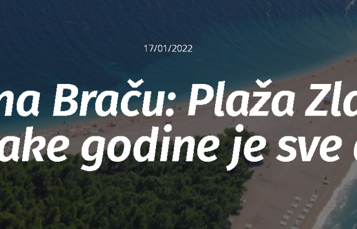 Bol na Braču: Plaža Zlatni rat svake godine je sve duža